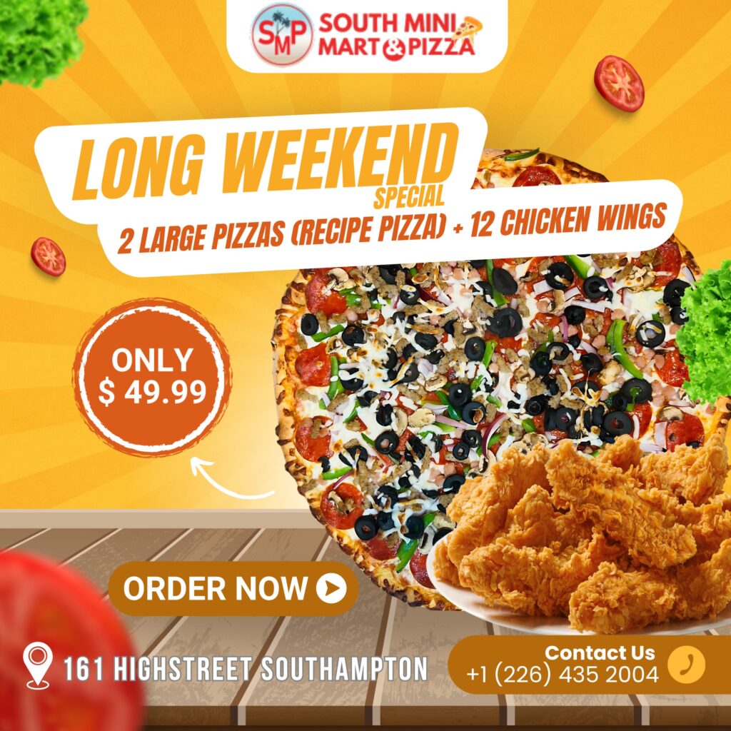 Best Pizza Spot in Southampton, Long Weekend Deals for Pizza