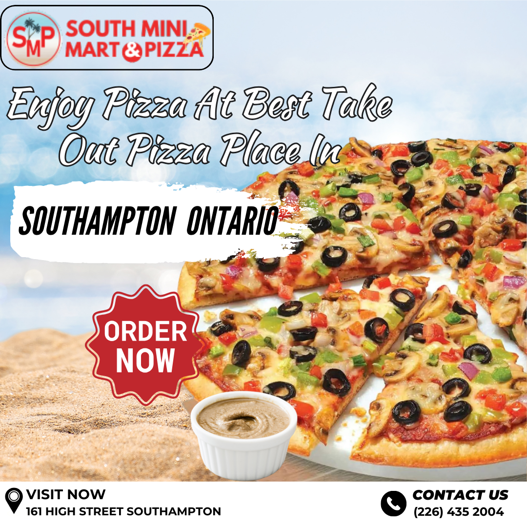 Enjoy pizza at the best take-out pizza place in Southampton, Ontario