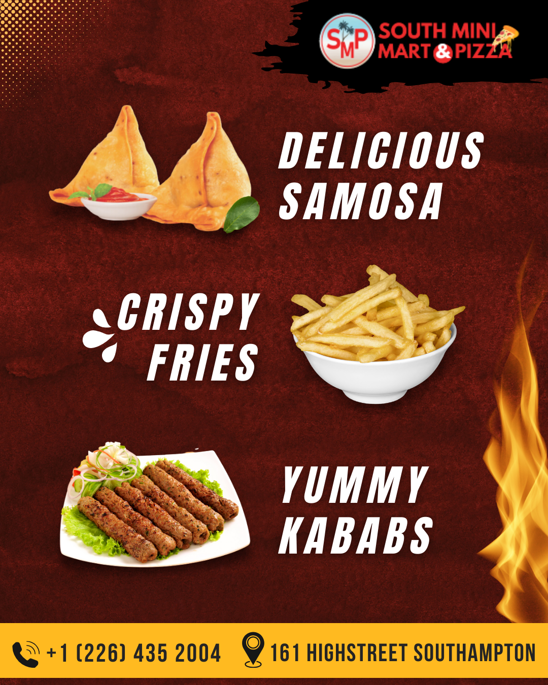 Enjoy Best Samosas & Kebabs in Southampton | Pizza Southampton